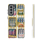 Retro Sardines Phone Case, Tinned Fish Design, Vintage Aesthetic iPhone Samsung Case, Funky Y2K Nautical Accessory, Cute Boho Sea Vibes