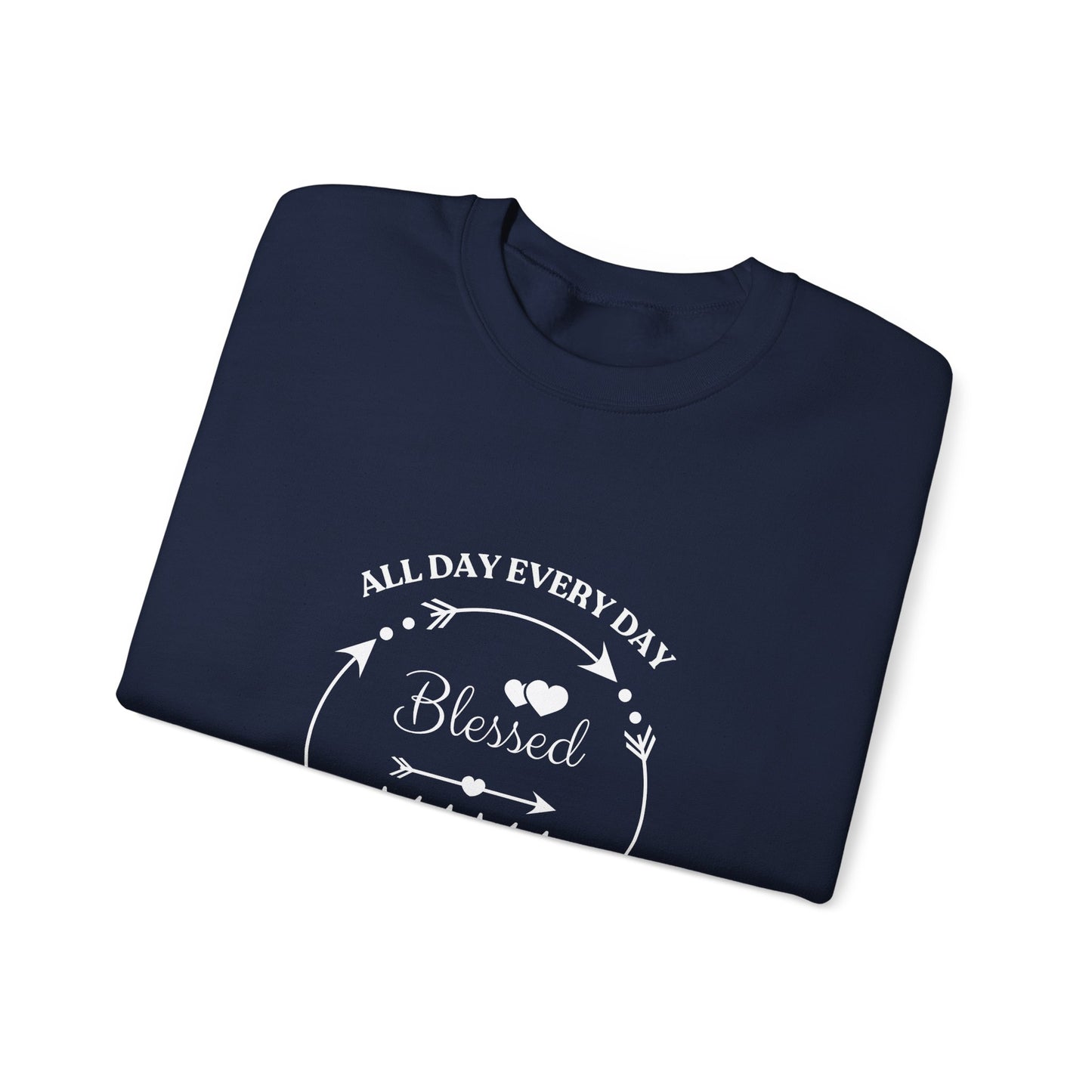 Blessed Mama All Day Every Day Sweatshirt Cozy, Stylish Perfect for Moms and Grandmas