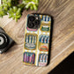 Retro Sardines Phone Case, Tinned Fish Design, Vintage Aesthetic iPhone Samsung Case, Funky Y2K Nautical Accessory, Cute Boho Sea Vibes