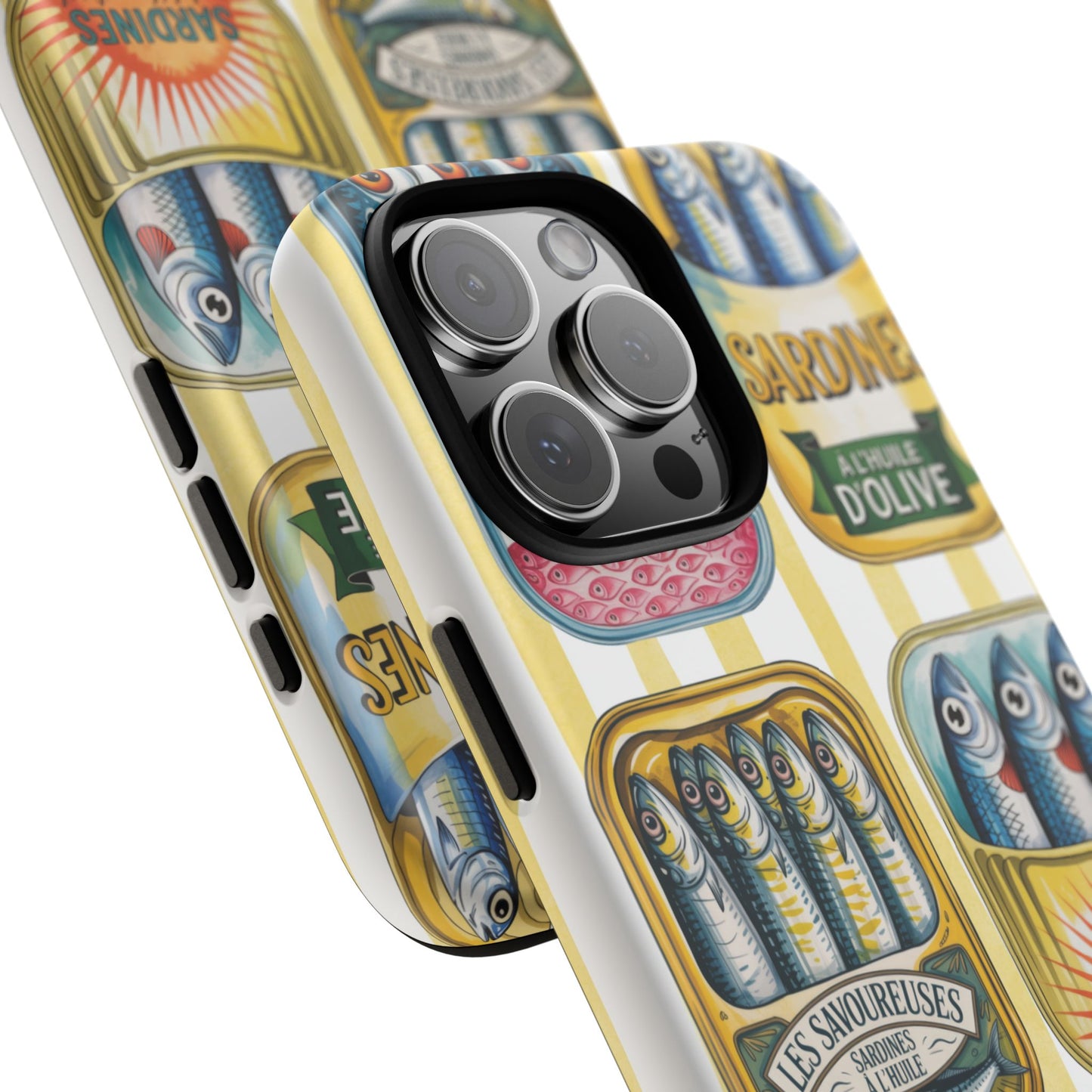 Retro Sardines Phone Case, Tinned Fish Design, Vintage Aesthetic iPhone Samsung Case, Funky Y2K Nautical Accessory, Cute Boho Sea Vibes