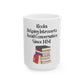 Introvert's Book Lover Ceramic Mug - "Helping Introverts Avoid Conversation Since 1454" - Perfect for Cozy Reading Moments