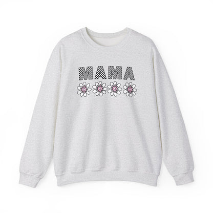Floral Mama Sweatshirt - Comfortable Stylish Crewneck for Moms