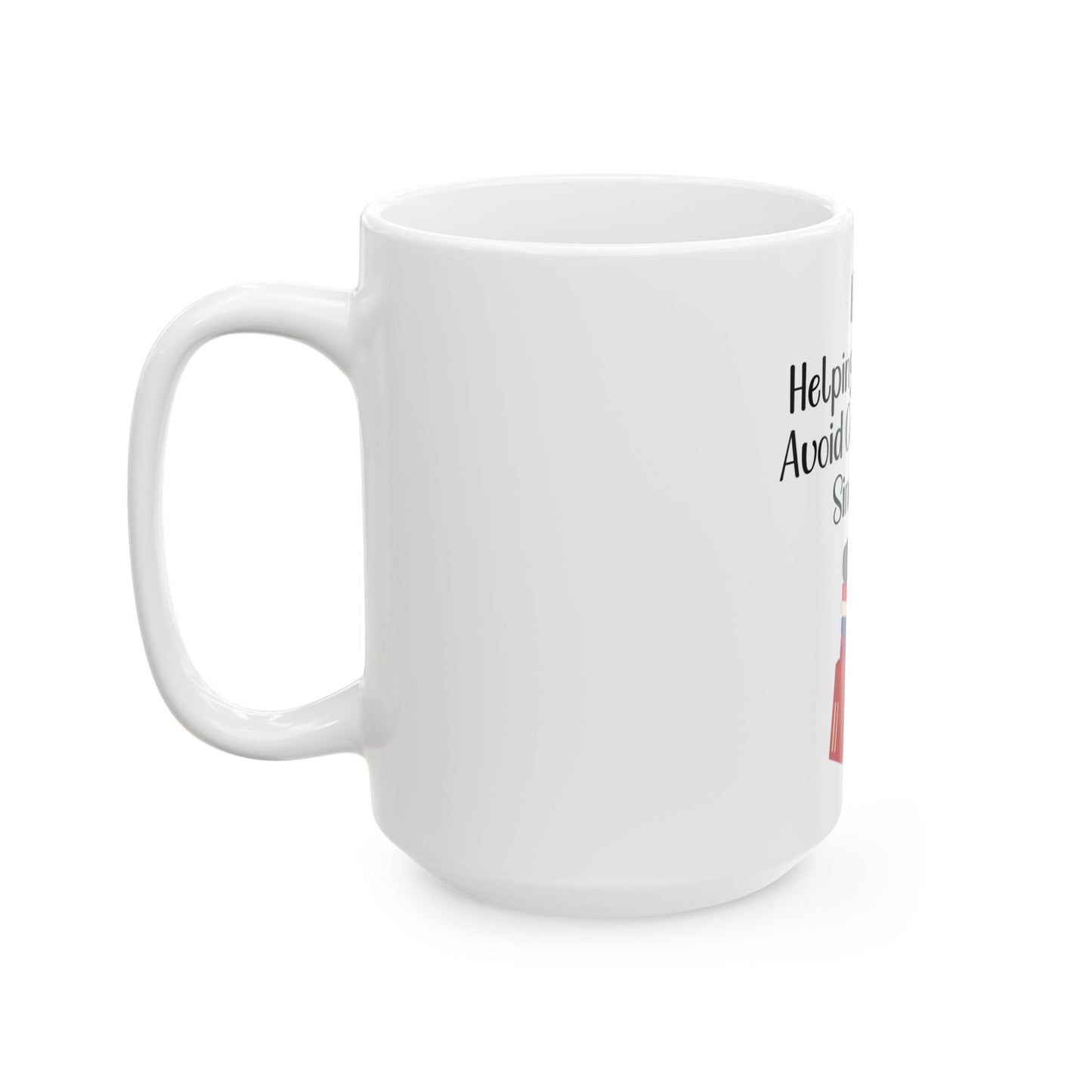 Introvert's Book Lover Ceramic Mug - "Helping Introverts Avoid Conversation Since 1454" - Perfect for Cozy Reading Moments