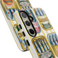 Retro Sardines Phone Case, Tinned Fish Design, Vintage Aesthetic iPhone Samsung Case, Funky Y2K Nautical Accessory, Cute Boho Sea Vibes