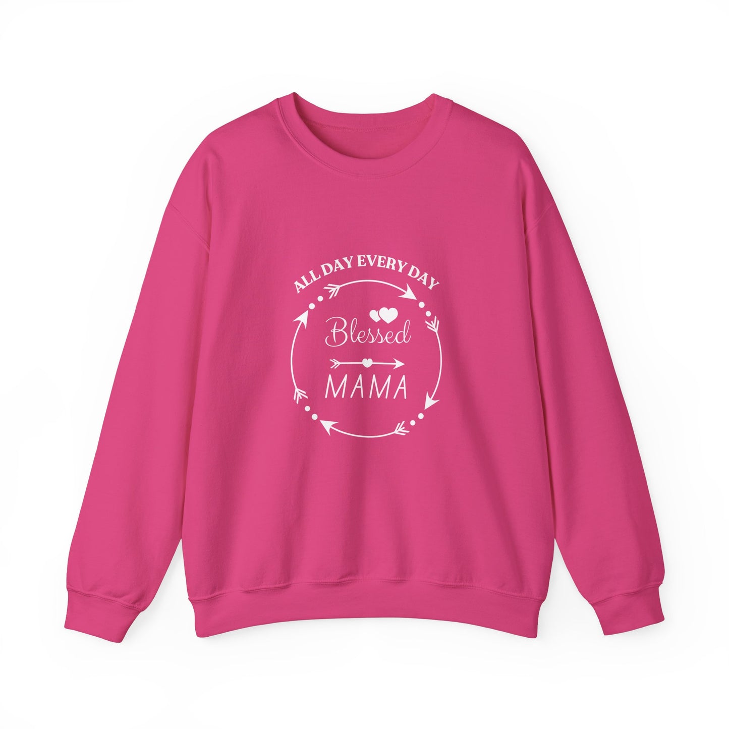 Blessed Mama All Day Every Day Sweatshirt Cozy, Stylish Perfect for Moms and Grandmas