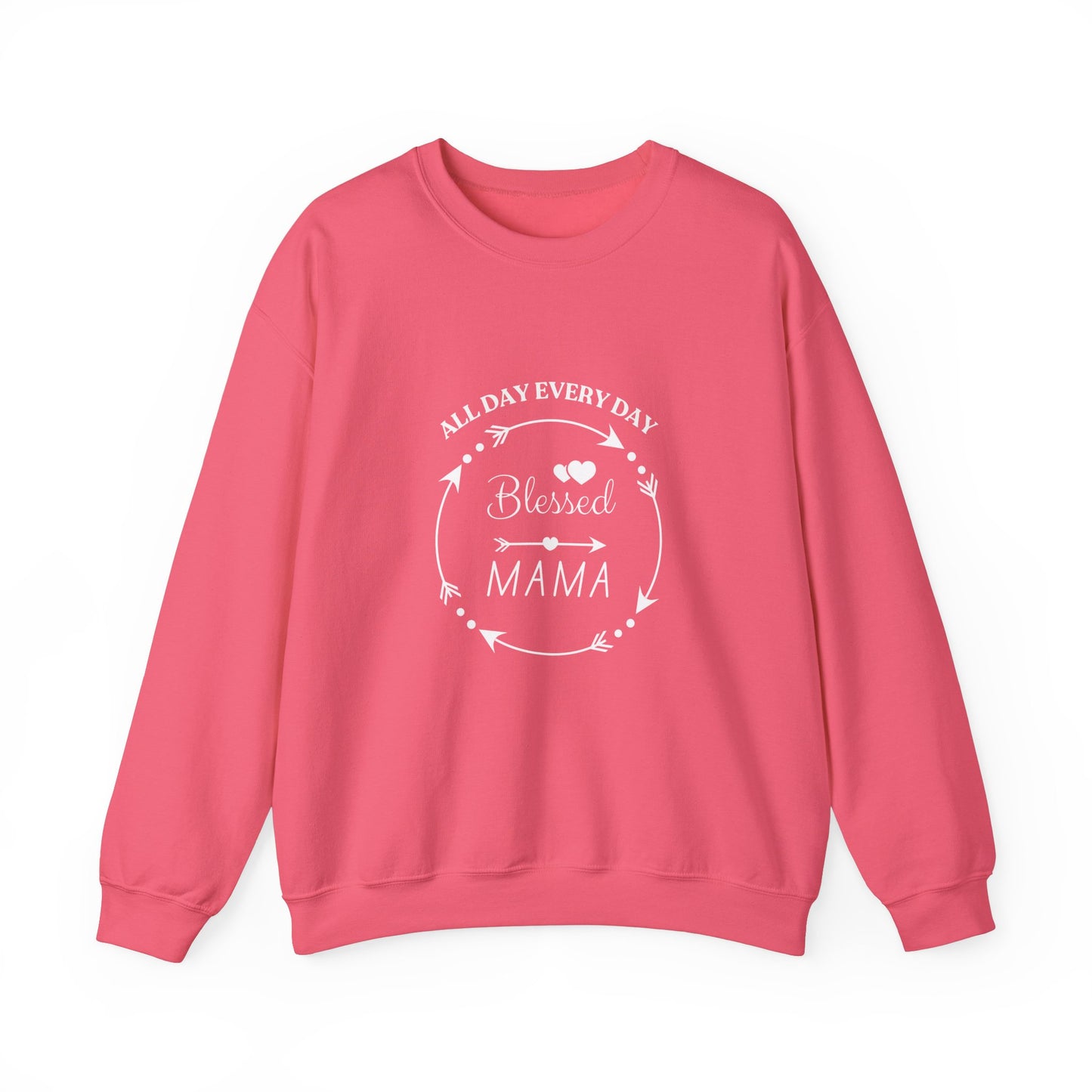 Blessed Mama All Day Every Day Sweatshirt Cozy, Stylish Perfect for Moms and Grandmas
