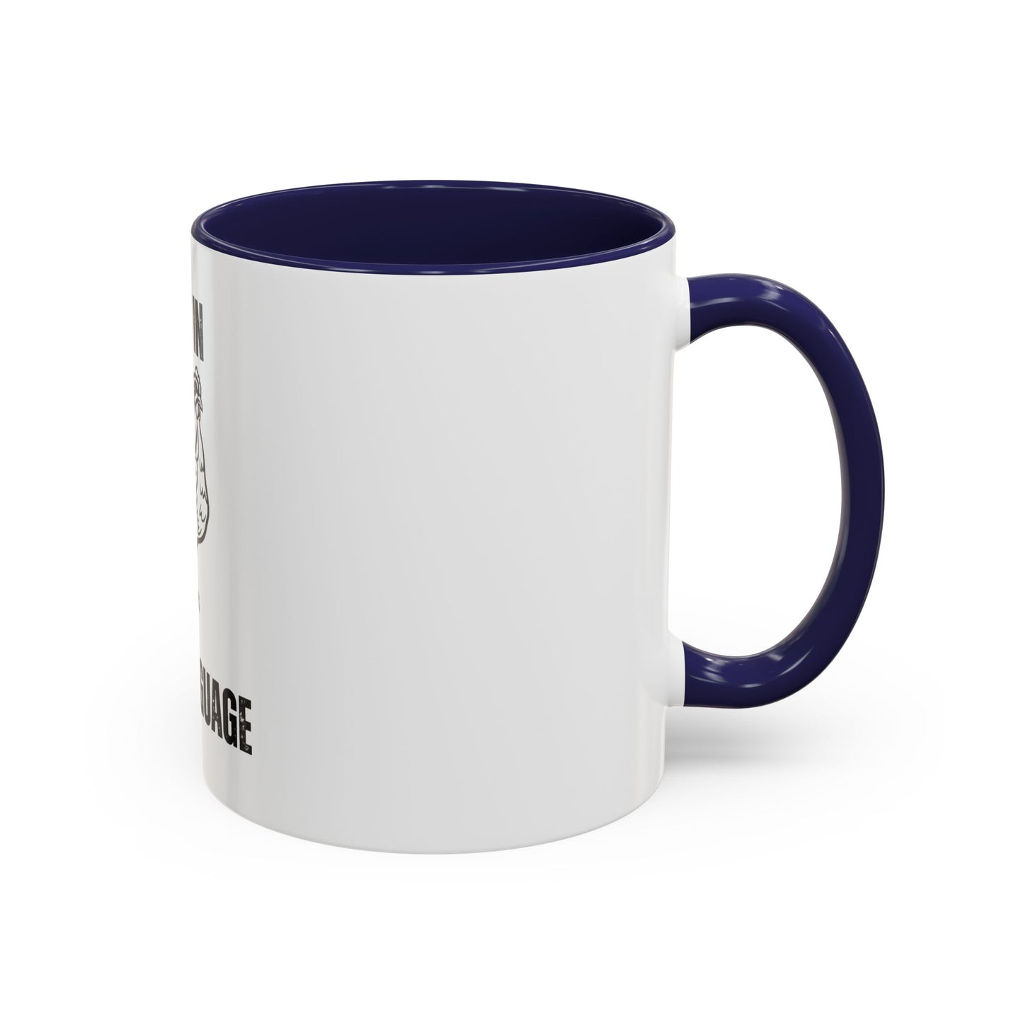 Fluent in Fowl Language Accent Coffee Mug Funny Chicken Design for Animal Lovers