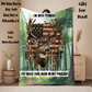 Deer Hunting Dad Blanket Gift I'm Into Fitness Fit'ness Deer in My Freezer Cozy Velveteen Plush Blanket for Nature Lovers Outdoors Camping,