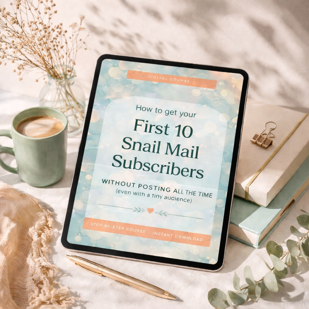 How to Get Your First 10 Snail Mail Subscribers Without Posting All the Time (Even With a Tiny Audience)